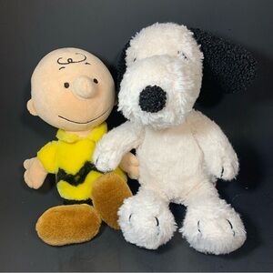 Lambs & Ivy Snoopy Peanuts Plush Dog Stuffed Animal 10.5" w/ Blue Collar Lot